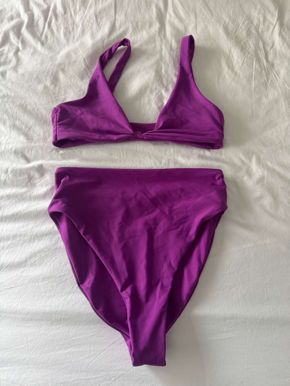 Skatie Purple High-Waist Bikini Set